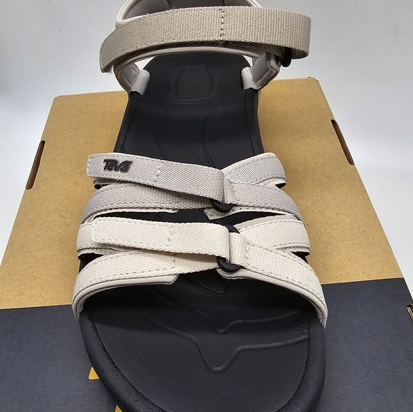 Women's Teva Tirra Black/Birch Multi Strappy Sandal - Picture 2 of 4